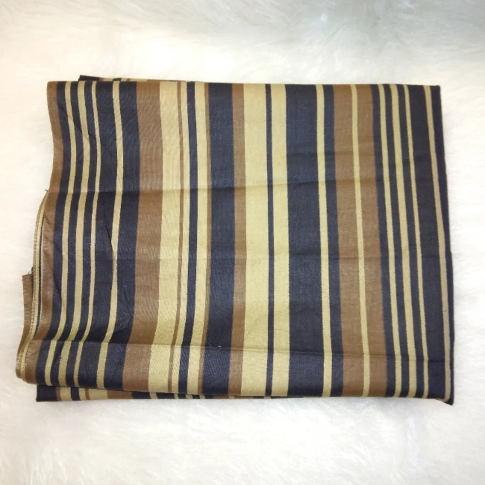 FABRIC Brown Twill Stripe, cotton, 1 yard